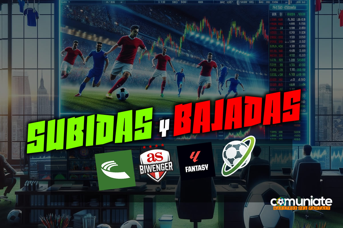Subidas y Bajadas importantes del día en Comunio, Biwenger AS, Fantasy Relevo y Futmondo - 02/11/2025 Subidas y Bajadas importantes del día en Comunio, Biwenger AS, Fantasy Relevo y Futmondo - 02/11/2025