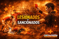 Jugadores Lesionados, Sancionados y Tocados para la Jornada 23