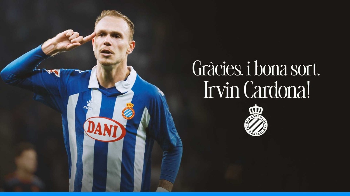 El Espanyol rompe la cesión de Irvin Cardona El Espanyol rompe la cesión de Irvin Cardona