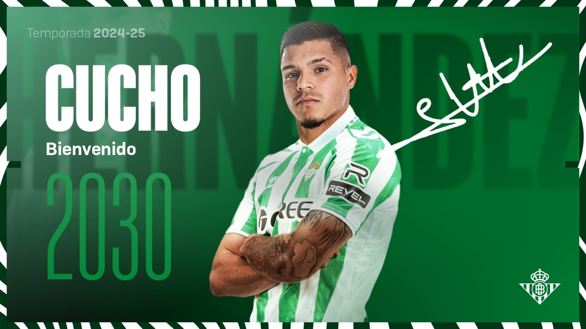 El Real Betis hace oficial el fichaje del Cucho Hernández El Real Betis hace oficial el fichaje del Cucho Hernández