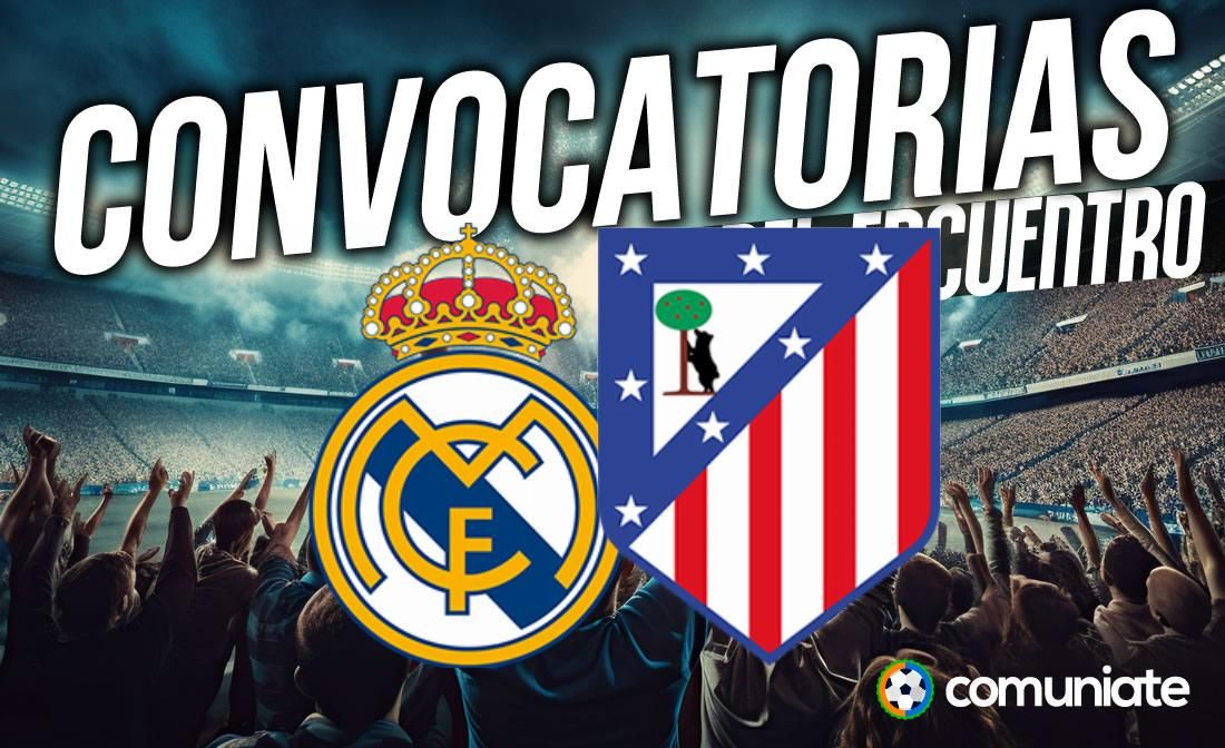 Jugadores convocados para el partido Real Madrid y Atlético. Jornada 23. Jugadores convocados para el partido Real Madrid y Atlético. Jornada 23.