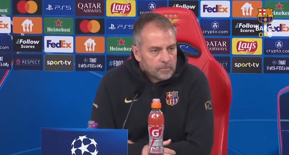 Hansi Flick sobre Dani Olmo, Lewandowski, Gavi, Casadó, Gerard Martín y el Benfica Hansi Flick sobre Dani Olmo, Lewandowski, Gavi, Casadó, Gerard Martín y el Benfica