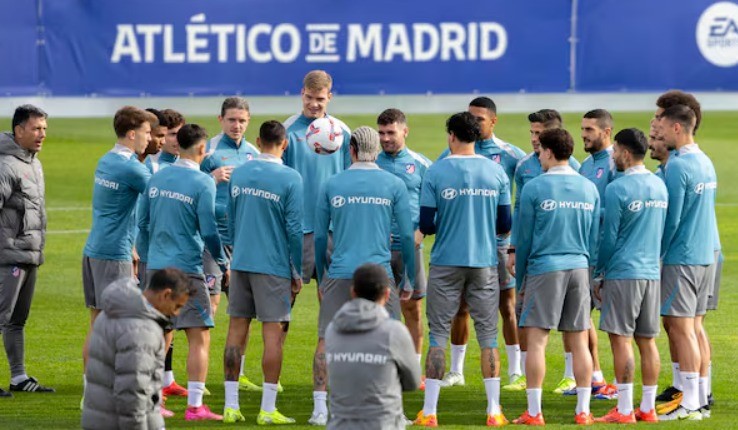 Simeone ensaya once para enfrentarse al Getafe Simeone ensaya once para enfrentarse al Getafe