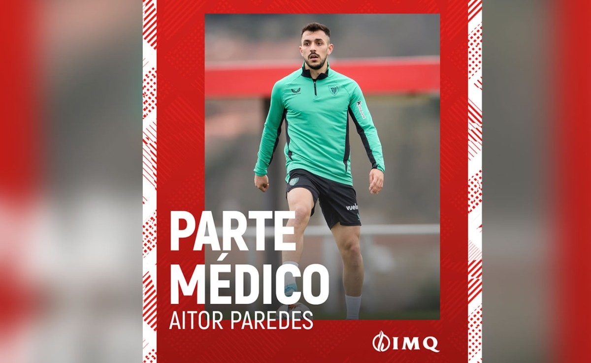 Aitor Paredes: parte médico oficial y tiempo estimado de baja Aitor Paredes: parte médico oficial y tiempo estimado de baja