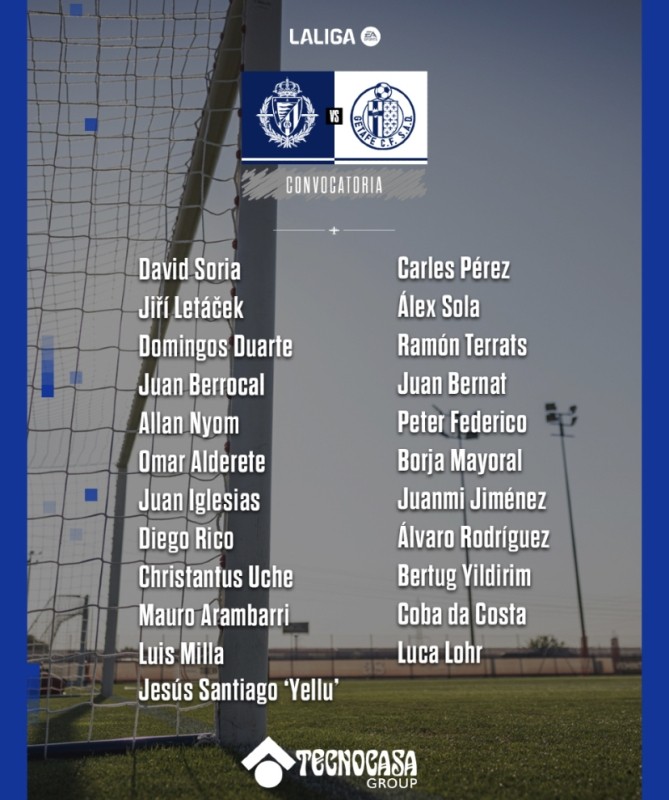 Baja de última hora muy importante en el Getafe para enfrentarse al Valladolid