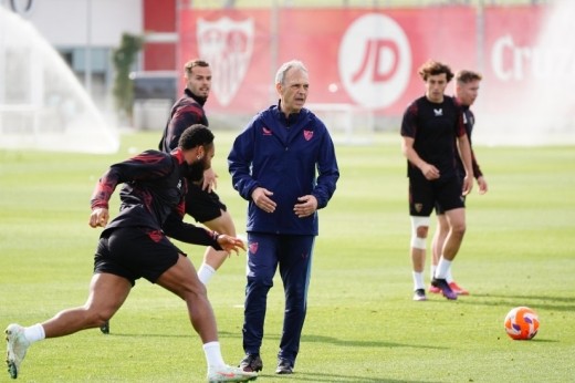 Baja importante en el entrenamiento del Sevilla