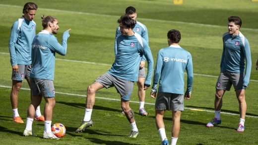 Simeone ensaya once sin Griezmann ni Giménez