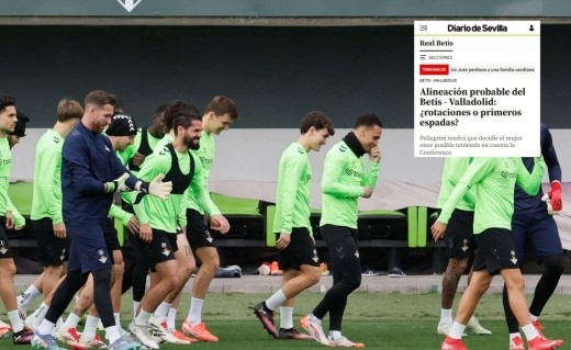 Once probable del Betis según Diario de Sevilla