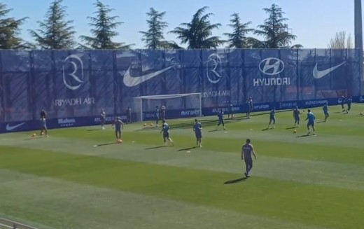 Simeone ensaya once con 3 novedades para el Rayo Vallecano