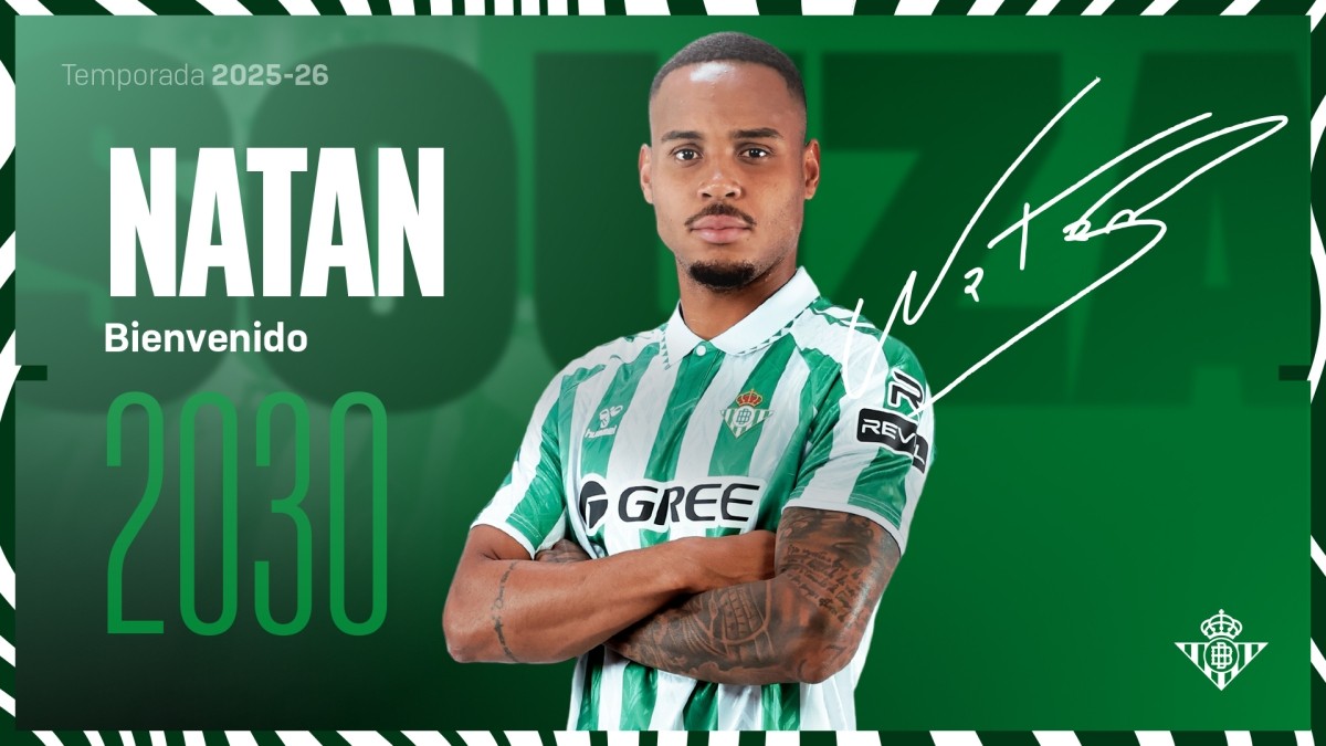 El Betis hace oficial el fichaje de Natan El Betis hace oficial el fichaje de Natan