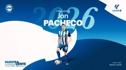 El Alavés hace oficial la incorporación de Jon Pacheco