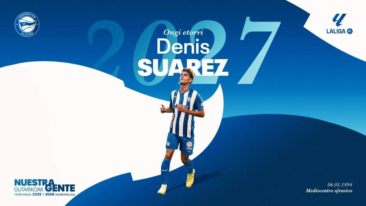 El Alavés hace oficial el fichaje de Denis Suárez El Alavés hace oficial el fichaje de Denis Suárez