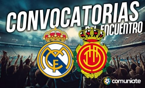 Jugadores convocados para el partido Real Madrid y Mallorca. Jornada 3.