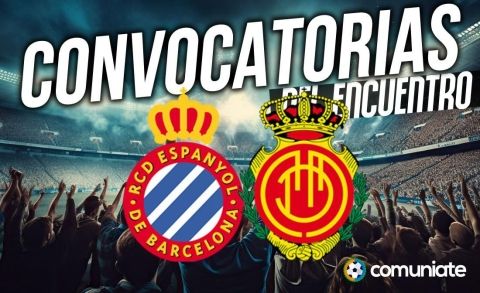 Jugadores convocados para el partido Espanyol y Mallorca. Jornada 4.
