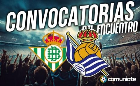 Jugadores convocados para el partido Betis y Real Sociedad. Jornada 5. ¡Entra Bartra!