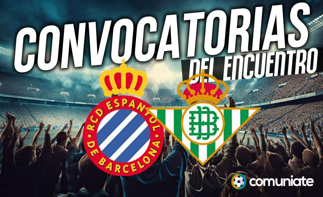 Jugadores convocados para el partido Espanyol y Betis. Jornada 8. Jugadores convocados para el partido Espanyol y Betis. Jornada 8.