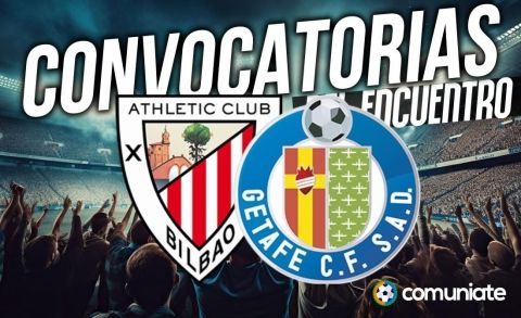 Jugadores convocados para el partido Athletic y Getafe. Jornada 10. Jugadores convocados para el partido Athletic y Getafe. Jornada 10.