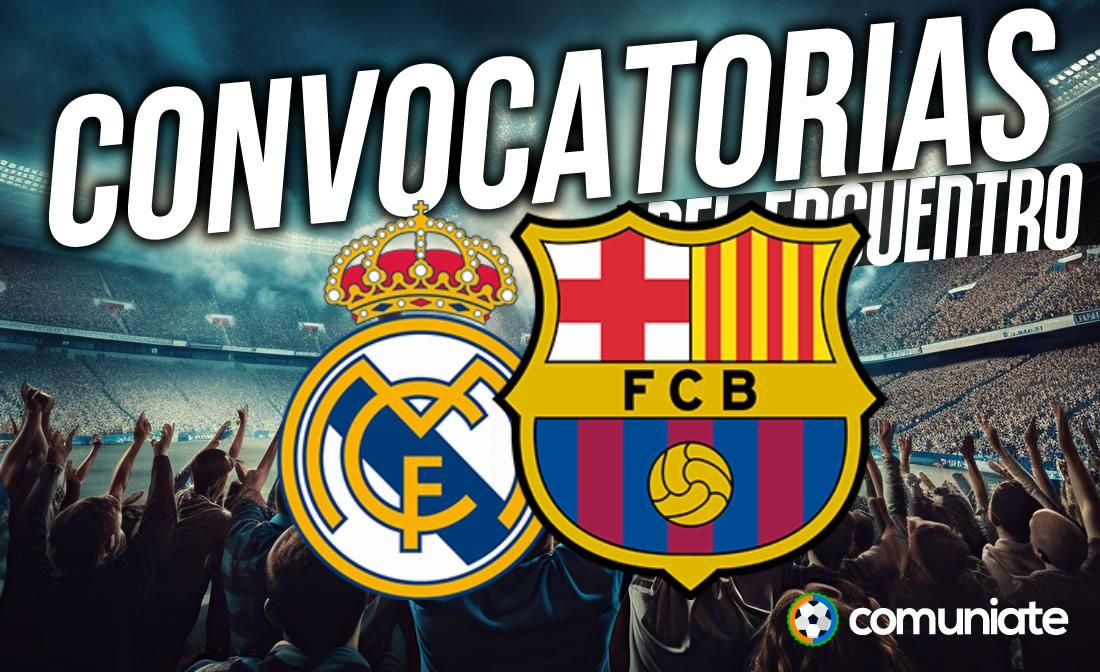 Jugadores convocados para el partido Real Madrid y Barcelona. Jornada 10. Jugadores convocados para el partido Real Madrid y Barcelona. Jornada 10.