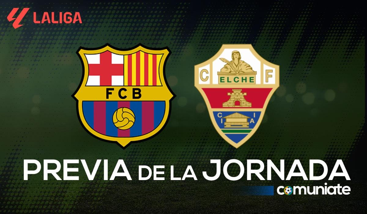 Barcelona - Elche. Previa, alineaciones probables y consejos fantasy. Jornada 11 de LaLiga.