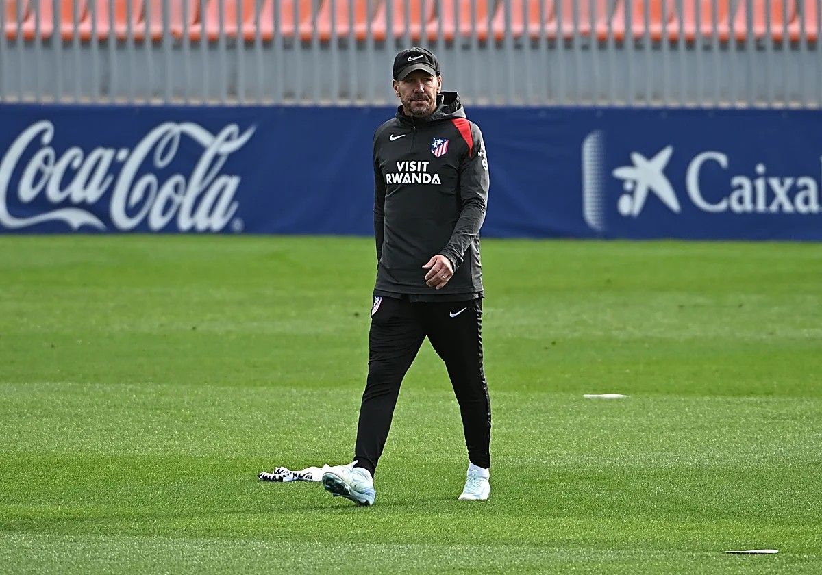 Simeone ensaya once para enfrentarse al Getafe ya con todos los internacionales
