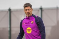 Lewandowski no entrena, pero estará en Guadalajara Lewandowski no entrena, pero estará en Guadalajara