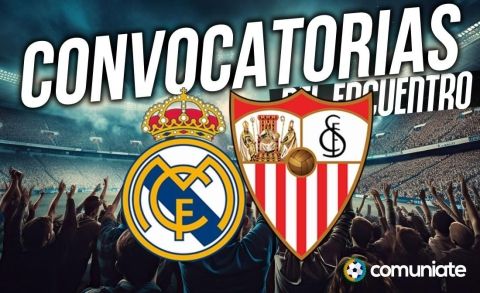 Jugadores convocados para el partido Real Madrid y Sevilla. Jornada 17.