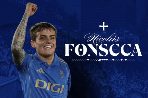 Nico Fonseca, equilibrio y músculo para el centro del campo del Real Oviedo