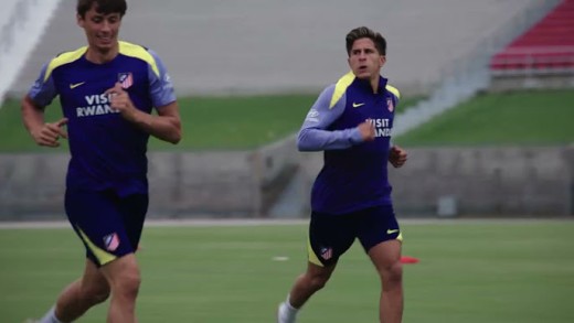 Simeone ensaya once para enfrentarse a la Real Sociedad con varias dudas