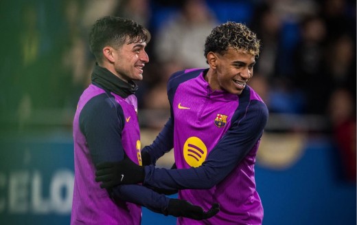 Lamine Yamal da el susto y no entrena a dos días del derbi ante el Espanyol