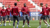 Último entrenamiento de Osasuna antes del Alavés