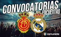 Jugadores convocados para el partido Mallorca y Real Madrid. Jornada 30.