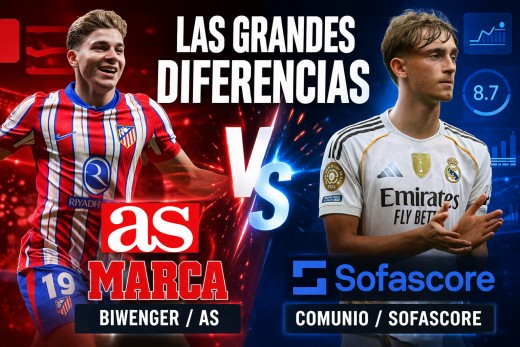 Grandes diferencias entre SofaScore y Cronistas AS: los jugadores más beneficiados y perjudicados