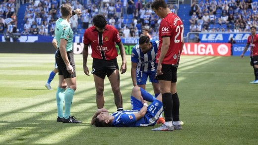 Parte médico de Boyé y tiempo estimado de baja