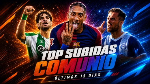 Subidas importantes en Comunio de los últimos 15 días. Subidas importantes en Comunio de los últimos 15 días.