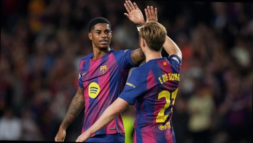 De Jong y Rashford, sin entrenar en la sesión previa del Barça-Betis
