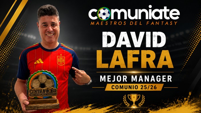 David Lafra, mejor manager Comunio 25 / 26