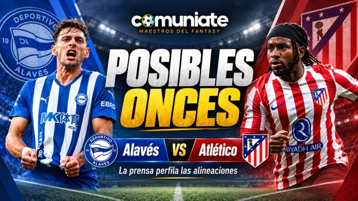 Alineaciones posibles del Alavés - Atlético de Madrid según la prensa deportiva (Jornada 8)