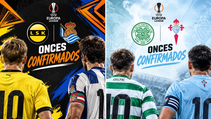 Europa League: onces confirmados de la Real Sociedad y el Celta para sus partidos ante Lillestrøm y Celtic